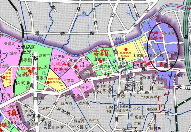 上海虹橋商務(wù)區(qū)北部的許浦村：大部分要動遷，成為綠化為主的地區(qū)